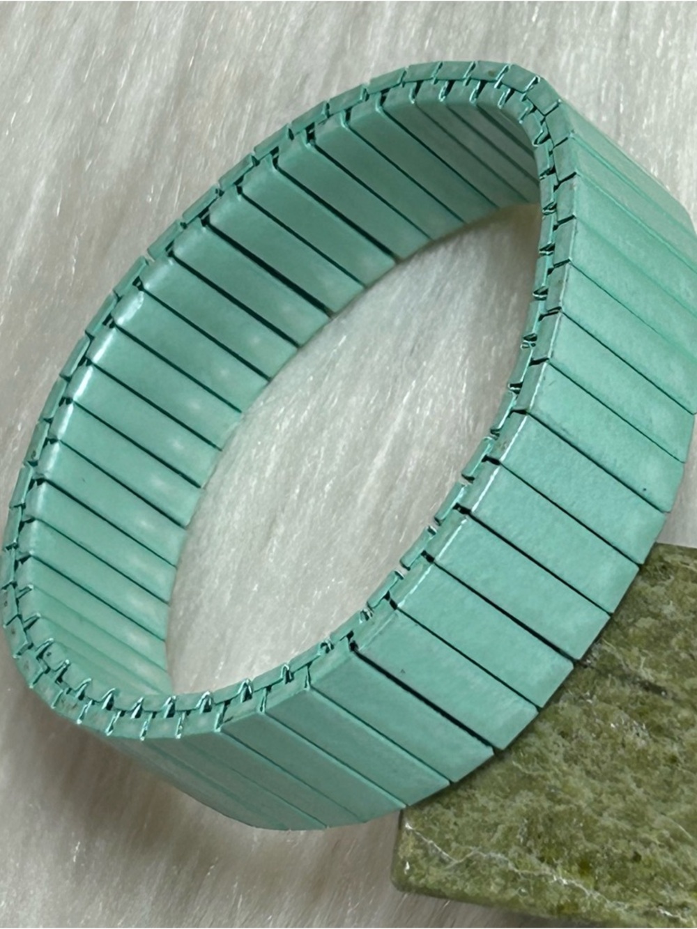 Mint Green Stretch Metal bracelet